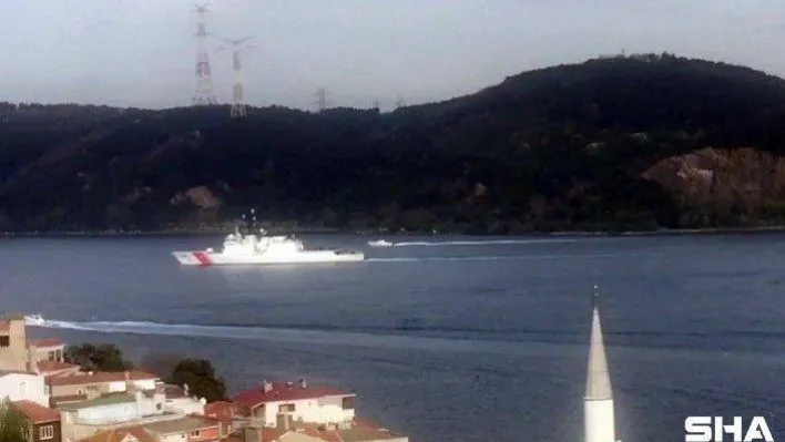 ABD Sahil Güvenlik gemisi İstanbul Boğazı'ndan geçti