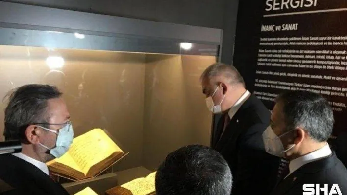 'İnanç ve Sanat' sergisi Bakan Ersoy'un katılımıyla açıldı