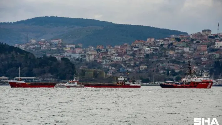 İstanbul Boğazı'nda kuru yük gemisi arıza yaptı