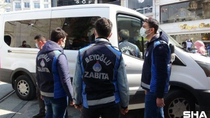 (Özel) Taksim'de dilencilere yönelik geniş kapsamlı operasyon