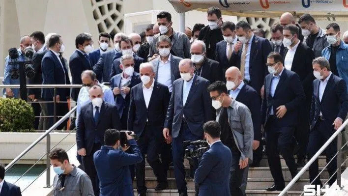 Cumhurbaşkanı Erdoğan Ümraniye Belediye Başkanı Yıldırım'ın babasının cenazesine katıldı