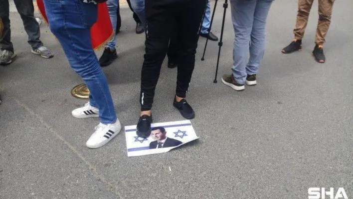 Suriye'de yapılacak devlet başkanlığı seçimleri İstanbul'da protesto edildi