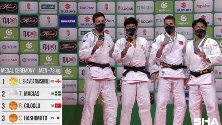 Milli judocu Bilal Çiloğlu Dünya üçüncüsü