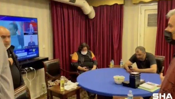 (Özel) Güvenlik kamerası önlemli kumarhaneye polis baskını