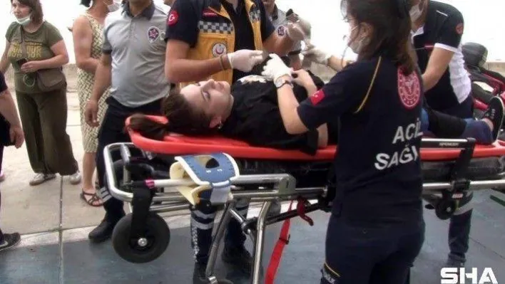 (Özel) Kartal'da elektrikli scooter kazası: 1 yaralı