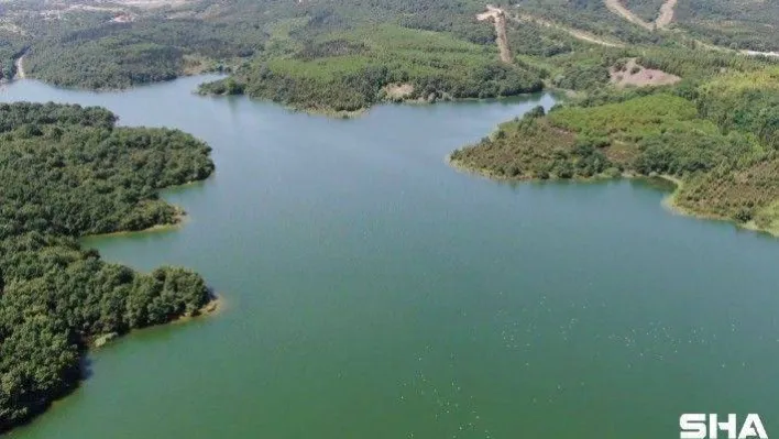 (Özel) Son 10 yılın en yüksek seviyesinde olan Ömerli Barajı havadan görüntülendi