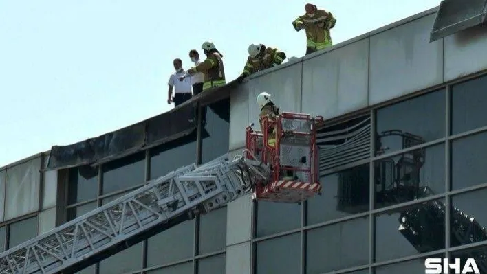 Sabiha Gökçen Havalimanı'nda izolasyon çalışmasında korkutan yangın