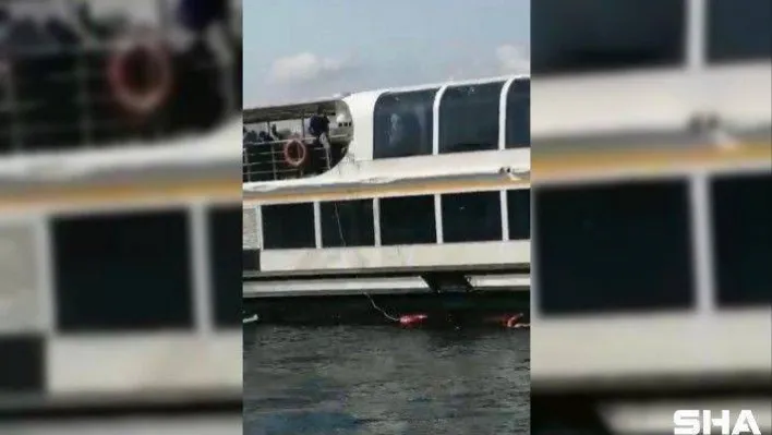 Üsküdar'da vapurdan denize düşen kadını vatandaşlar kurtardı