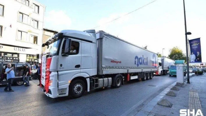 Beyoğlu'ndan Antalya'ya iki tır yardım malzemesi gönderildi