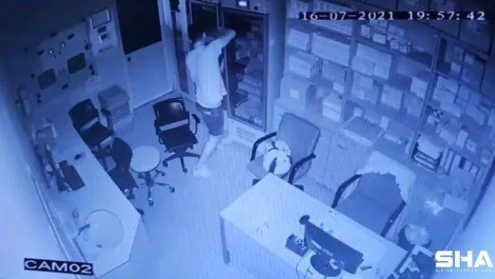 Hastaneden 250 bin TL'lik kanser ilacı çalınma anı güvenlik kamerasında