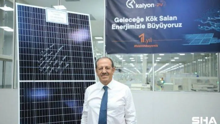 Kalyon Güneş Teknolojileri Fabrikası 1 yılda 1 milyon panel üretti