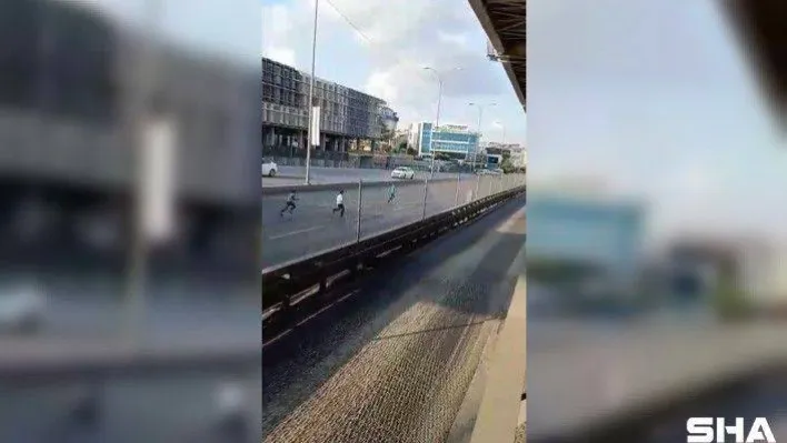 (ÖZEL)E-5 Karayolunda çocukların ölümle dansı kameralara yansıdı