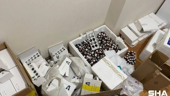 Üsküdar'da 1 buçuk milyon TL değerinde sahte vitamin ürünleri ele geçirildi