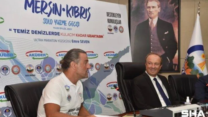 Deniz kirliliğine dikkat çekmek için Mersin'den Kıbrıs'a yüzecek