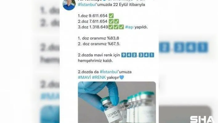 İstanbul Valisi Yerlikaya aşılamada son durumu açıkladı