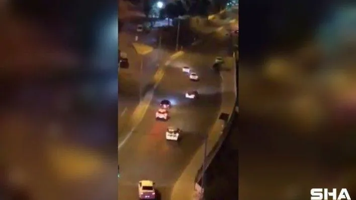 (Özel) Pendik'te aynı noktada yine drift terörü kamerada
