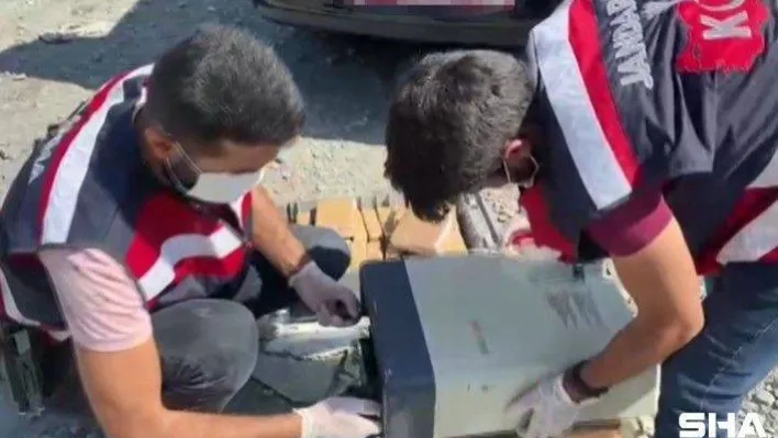 Solunum cihazının içinden 65 kilo eroin çıktı