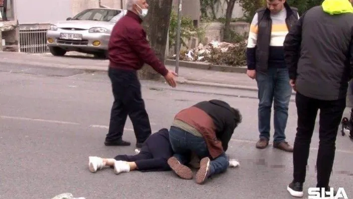 Bahçelievler'de otomobilin çarptığı kadına ilk müdahaleyi yoldan geçen doktor yaptı