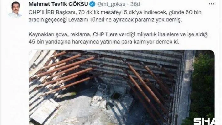 Esenler Belediye Başkanı Mehmet Tevfik Göksu'dan İBB Başkanı İmamoğlu'na tepki