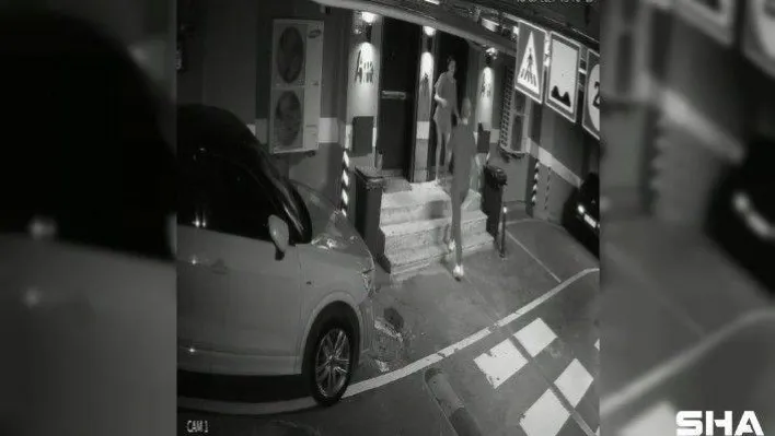 Feyza Aktan'ın Özcan Deniz'e vurduğu anlar kamerada