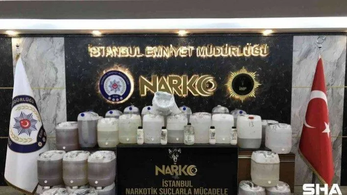 İstanbul Polisi rekor miktarda metamfetamin maddesi yakaladı