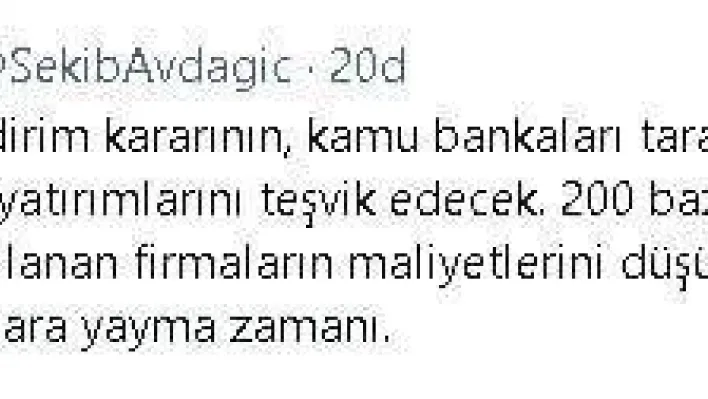 İTO Başkanı Şekib Avdagiç'den kamu bankalarının faiz indirimine dair açıklama