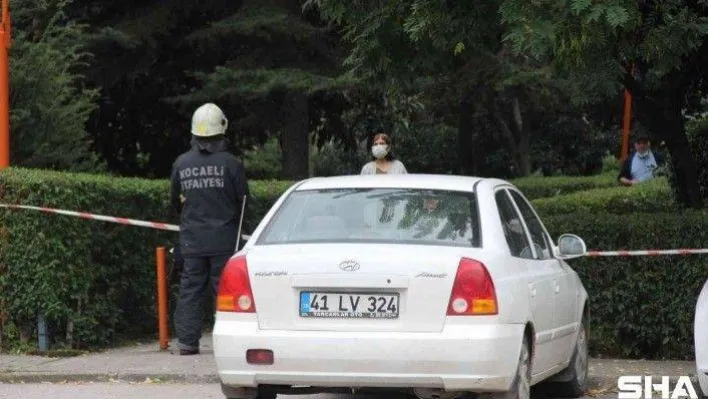 Park halindeki otomobilden sızan gaz korkuttu