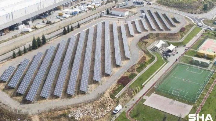 Üretim üssüne güneş enerjisi tesisi kuruldu, yılda 1616 ağaç kurtarılacak