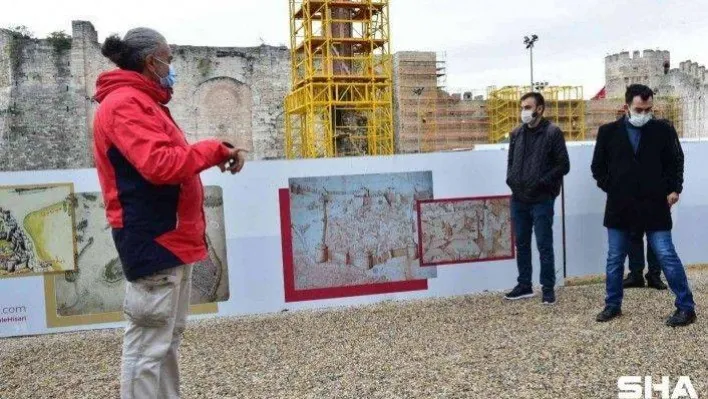 Yedikule Hisarı'nda restorasyon çalışmaları sürüyor