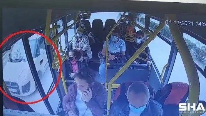 Altın hırsızlarını otobüs kamerası böyle ele verdi