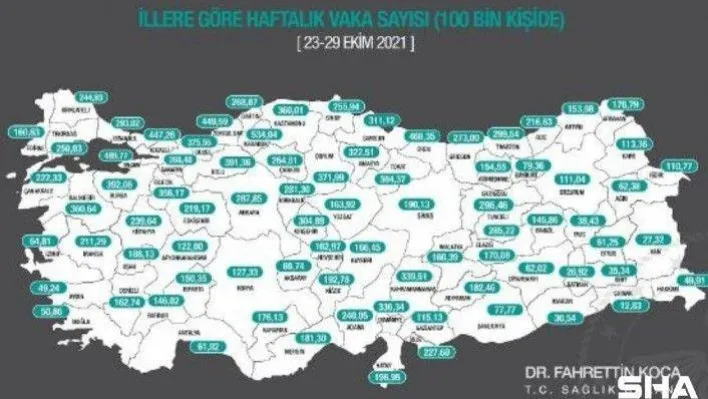 Bilecik vaka sayı en çok artan 10 il arasına girdi