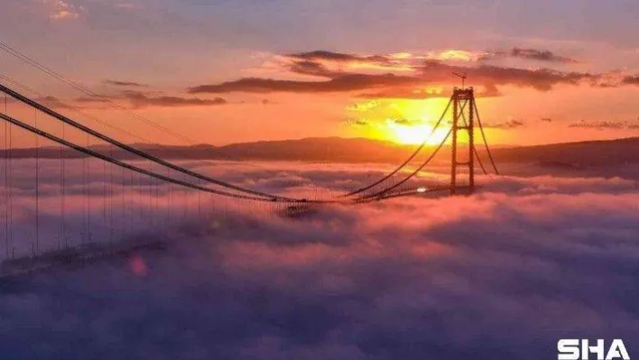 Çanakkale Köprüsü'nün yapım aşamaları ile meşhur türkü aynı klipte buluştu