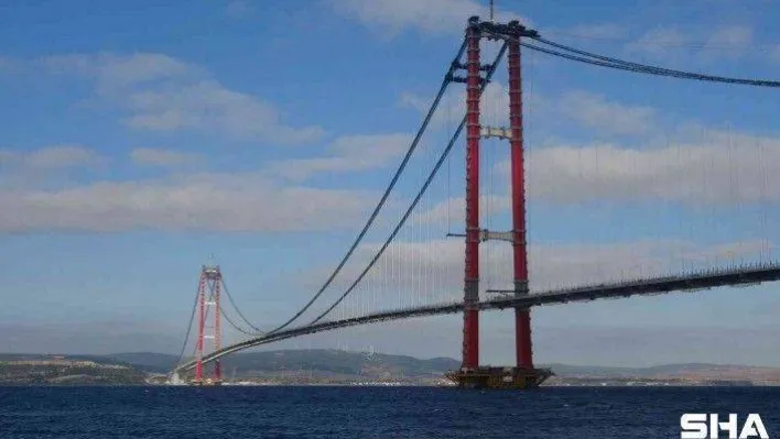 Cumhurbaşkanı Erdoğan, 1915 Çanakkale Köprüsü'nün son tabliye bloğu montajı için Çanakkale'ye geliyor