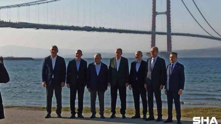 Cumhurbaşkanı Erdoğan'dan 1915 Çanakkale Köprüsü'nde Kanal İstanbul mesajı