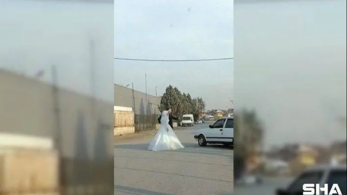 Gelin ve damada drift şovu pahalıya patladı