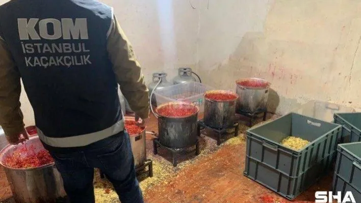 İstanbul merkezli 13 ilde kaçak nargile tütünü operasyonu