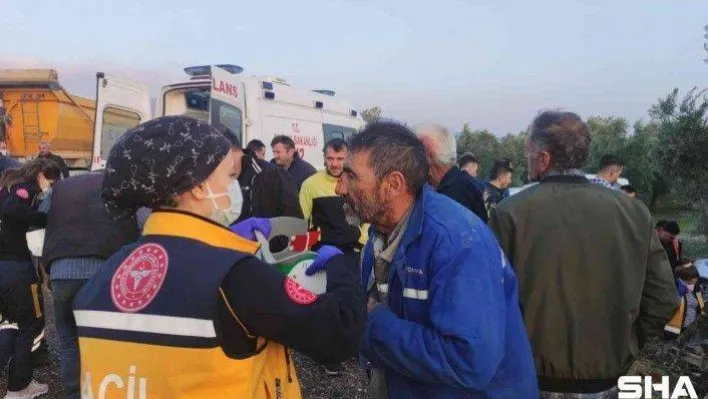 Önündeki kazadan dolayı yavaşlayan minibüse otomobil çarptı: 7 yaralı