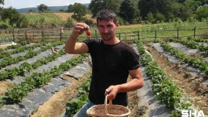 (ÖZEL) Çilek ikram etmek için Erdoğan'ı davet etti