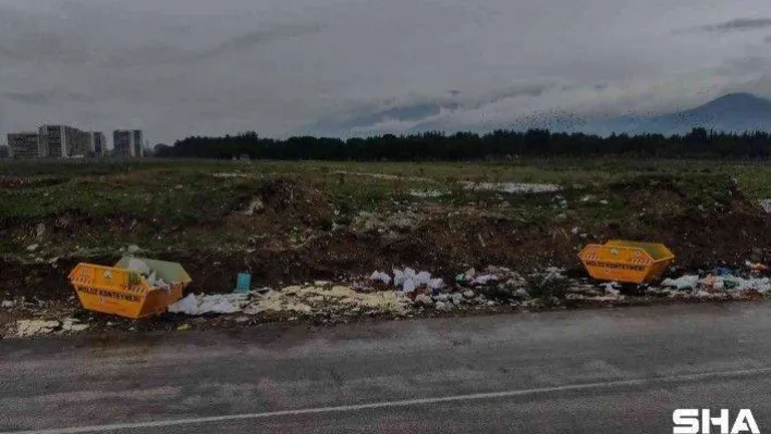 (Özel) Konteyner konuldu ama vatandaş yine de çevreyi katlediyor