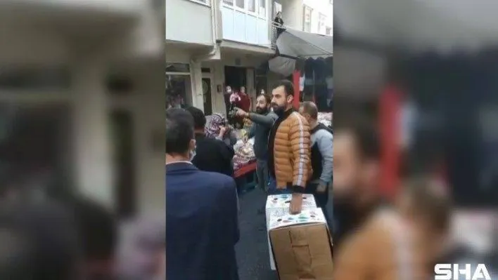 Pazarda hırsızlık yaparken yakalanan kadınlar esnafa saldırdı