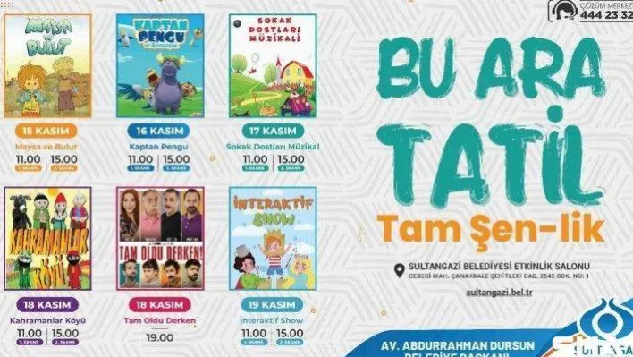 Sultangazi'de çocuklar eğlenceli tiyatrolarla güzel bir tatil geçirecek