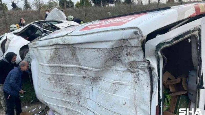 Uyuşturucu tacirleri kontrol noktasından kaçarken kaza yaptı