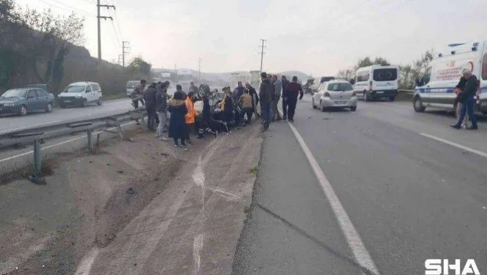 Virajda kontrolden çıkan otomobil takla attı: 1 yaralı