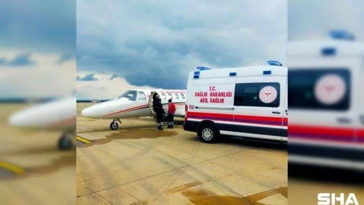 18 yaşındaki Mardinli hasta uçak ambulansla Bursa'ya sevk edildi