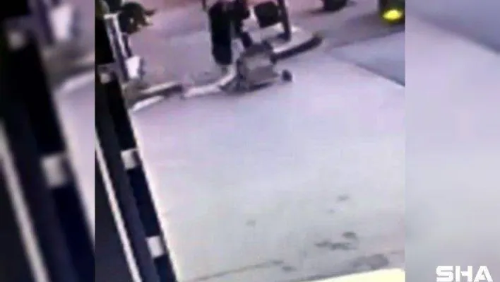 Anne ile bebeğinin ölümden döndüğü an kamerada