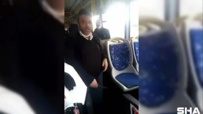 Ataşehir'de İETT şoförü tartıştığı yolcuya bıçak çekip tehditler savurdu
