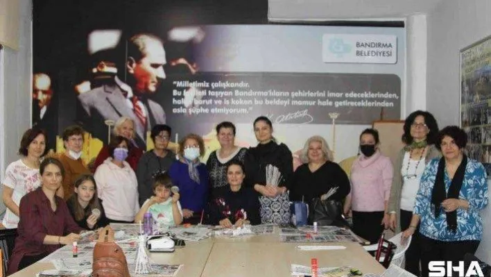 Atık maddeler kadınların elinde sanata dönüşüyor