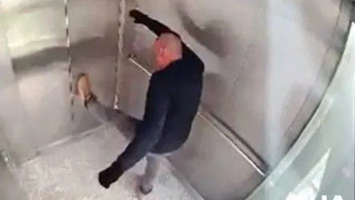 Bindiği asansörü tekmelerle kullanılamaz hale getirmişti, gözaltına alındı