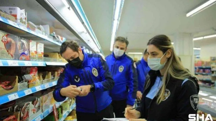 Çekmeköy'de marketlerde etiket-kasa fiyatı denetimi