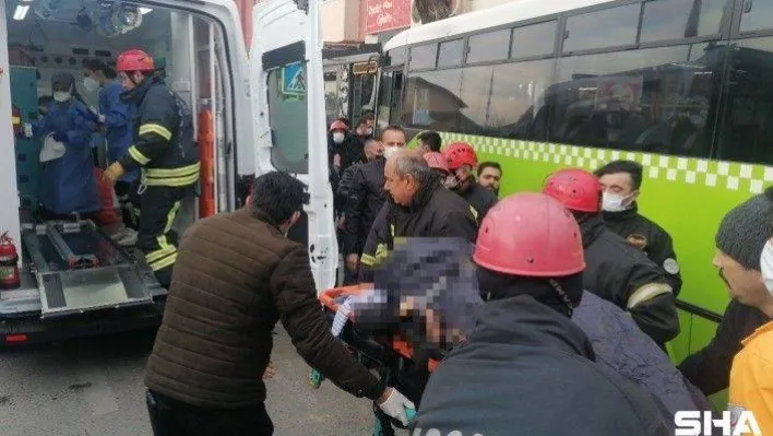 Çocuklarıyla birlikte otobüsün altında  kalan kadın hayatını kaybetti